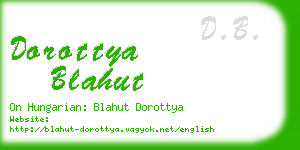 dorottya blahut business card